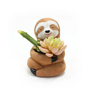 Sloth Flower Pot Ornament